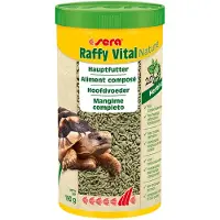 Sera Raffy Vital Nature, Skildpadde, Universel, wheat flour, corn starch, herbs, alfalfa, sea algae, wheat gluten, stinging nettle, brewers yeast,..., 1000 ml, 190 g