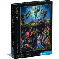Clementoni -Museum Collection-Raphael Transfiguration-1500 voksne stykker kunstpuslespilmalerier berømte malerier lavet i Italien flerfarvet 31698