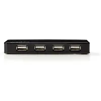 Nedis UHUBU2730BK - Hub - 7 x USB 2.0 - desktop