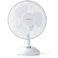 Nedis - Køleventilator - på bord - 23 cm - CEE 7/16 - hvid