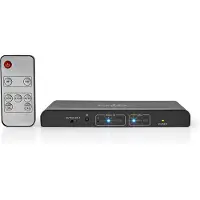 Nedis Hdmi-lyduddrager 2xhdmi Ind Til Hdmi Toslink 2xrca Ud 4k Metal 3.5 Mm 60hz