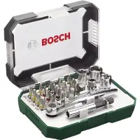 Bosch Sæt Med Bits Og Toppe 26 Stykker