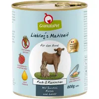 Granatapet Liebling's Mahlzeit 6 x 800 g - Kalv & Kanin med squash, græskar og hørfrøolie