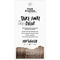 Four Reasons Fire grunde til original takeaway-farve- Portobello 7.0- Demi-permanent hårfarve-ammoniakfri og duftfrit hårfarve med grå dækning- 100% vegansk o