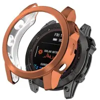 Mtp Products Garmin Fenix 7X/7X Solar Electroplated TPU Cover - Rødguld