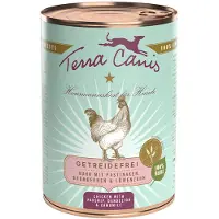 Terra canis Kornfri 6 x 400 g - Kylling med pastinak, mælkebøtter og brombær