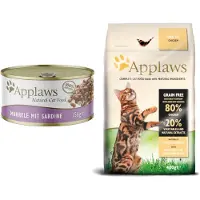 Applaws Økonomipakke: 48 x 156 g i bouillon - Makrel & Sardiner