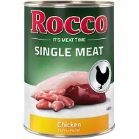Rocco Økonomipakke: Single Meat 12 x 400 g - Kylling