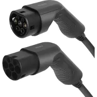 Deltaco e-Charge ladekabel til elbil type 2 stik - 32A - 22 kW - 3 meter