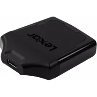 Lexar SD- og microSD-hukommelseskortlæser med to slots, USB-C
