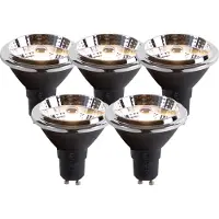 LUEDD Sæt med 5 GU10 dim to warm LED pærer AR70 6W 2000K-3000K