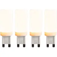 LUEDD Sæt af 4 G9 3-trins dæmpbare LED pærer 4,5W 500lm 2700K