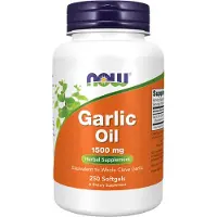 Now , Garlic olie, 250 bløde kapsler (3 mg per Softgel)