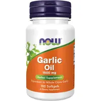 Now , Garlic Oil, 1.500 mg, 100 Softgels