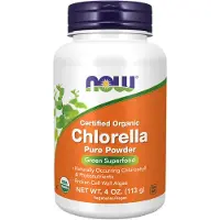 Now , Certificeret Ækologisk Chlorella, Ren Powder, 4 oz (113 g)