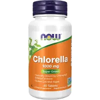 Now , Chlorella, 1.000 mg, 60 Tabletter
