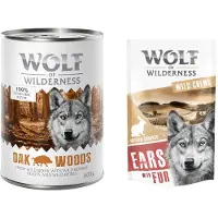 Wolf of Wilderness Økonomipakke: 24 x 400 g Adult - Single Protein - Oak Woods - Vildsvin