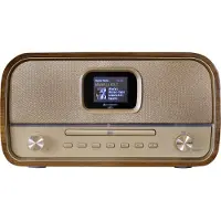 Soundmaster DAB970BR1, Home audio mini system, Guld, Træ, 30 W, DAB+, FM, MP3, CD, CD-R, CD-RW
