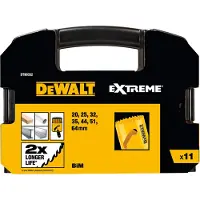 DeWalt DT90352-QZ, Sæt, Boremaskine, Metal, Plast, Træ, Metal, 20,25,32,35,44,51,64 mm, 11 stk