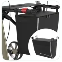 Seniorshop Vandafvisende taske med magnetlås til rollator