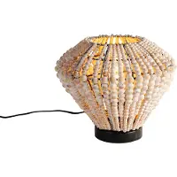 QAZQA Oriental bordlampe beige med perler - Moti