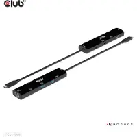Club 3D 6-in-1 Hub - Dockingstation - for desktop, laptop - USB4 - HDMI - 1GbE