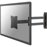 Newstar Neomounts FPMA-W830 - Bøjle - fuld bevægelse - for LCD display - sort - skærmstørrelse: 10-27 - vægmonterbar