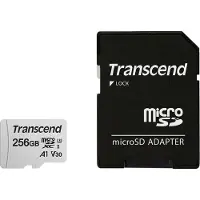 Transcend 300s Micro Sd Class 10 256gb Hukommelseskort Med Adapter