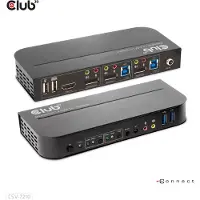 Club 3D CSV-7210 - KVM / audio-switch - 2 x KVM / audio - 1 lokalbruger - desktop