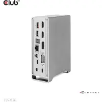 Club 3D - Dockingstation - USB-C - VGA, 2 x HDMI, DP - 1GbE - 120 Watt