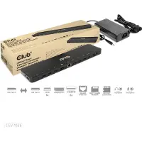 Club 3D - Dockingstation - USB-C - 2 x HDMI, DP - 1GbE - 120 Watt