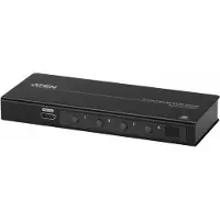 Aten HDMI-switch 4K, 4-port, 60Hz, 3m, 18Gbps, metal, sort, VS481C-AT-G