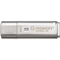 Kingston IronKey Locker+ 50 64 GB USB 3.2 Gen 1-nøgle med kryptering