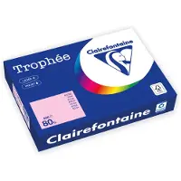 Clairefontaine Farvet papir, Trophée, A4, 80g, 1973, pink, pakke a 500 ark