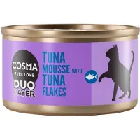 Cosma DUO Layer 24 x 70 g - Tunmousse med Tunstykker