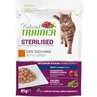 NATURAL TRAINER Adult Sterilised 24 x 85 g vådfoder til katte - med tun