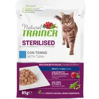 NATURAL TRAINER Adult Sterilised 24 x 85 g vådfoder til katte - med tun