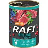 Rafi Junior Pastete, 24 x 400 g - Med lam, tranebær og blåbær