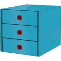 Leitz Click & Store Cosy skuffekabinet (3 skuffer), 81% recirkuleret karton Rolig blå