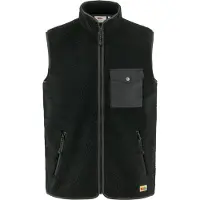 Fjall Raven - Mærker - Vardag Pile Fleece Vest M Black Dark Grey til Unisex - Størrelse XL - Sort