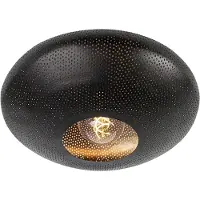 QAZQA Smart loftslampe sort og guld 40 cm inkl. Wifi G95 - Radiance