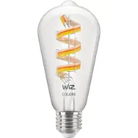 WiZ Connected Edison Filament - Smart LED lighting - Coloured and White light - E27 - 40W - Transparent - Wi-Fi