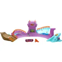 Hot Wheels Skate Octopus Skatepark leges?t med Tony Hawk gribebr?t og et par aftagelige skatesko inkluderer opbevaring