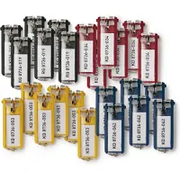 Durable Nøglebrik Key Clip ass. farver (24 stk.)