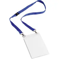 Durable Navneskilt A6 med textilhalsbånd duo - (10 stk./pakke)