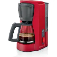 Bosch Caffemester Filter - - TKA3M134 MyMoment - Rød - glaskande - Aroma Plus funktion - holder varm i op til 60 min