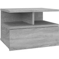 vidaXL Væghængt Natbord 40x31x27 Cm Konstrueret Træ - 1 / Grå sonoma-eg