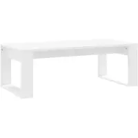 vidaXL sofabord, hvidt, 102x50x35 cm, træbaseret materiale