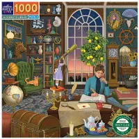 Eeboo Alkymistens Bibliotek (epztahl) Puslespil 1000 Stykker