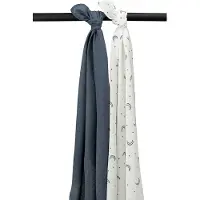 Meyco Baby Moon 120x120 Cm Musselin 2 Enheder
